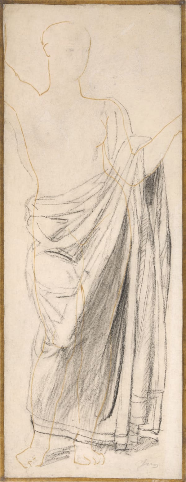 Jean Auguste Dominique Ingres - Astraea / study for the Golden Age fresco / Astrée - étude pour l'Age d'Or, after 1841