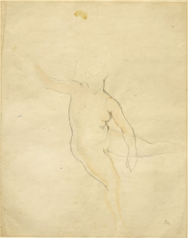 Balthasar Klossowski de Rola, dit Balthus - Study for "Getting Up" - étude pour Le Lever, 1955