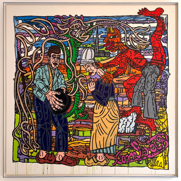 Robert Combas, La grande Angélus, 1995
