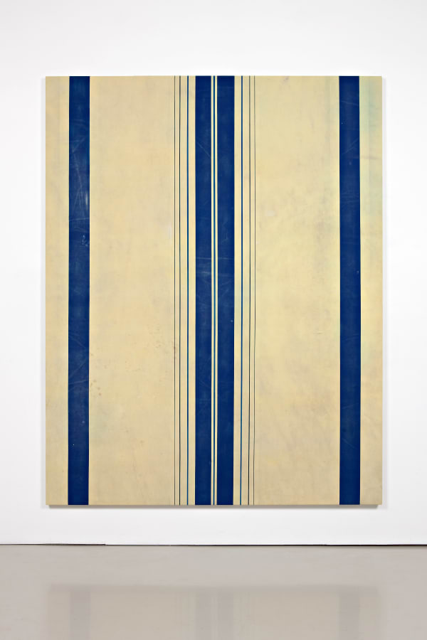 Untitled (Canopy Painting: Dark Blue, Blue and Black)
