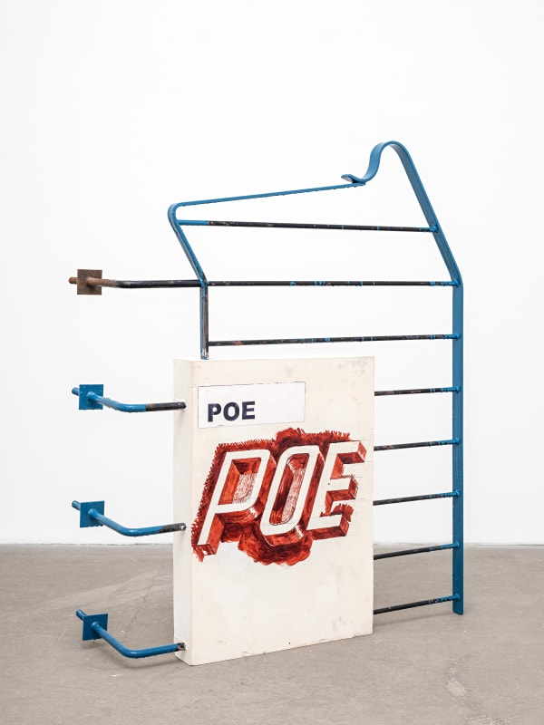 Matias Faldbakken, Screen Rail (Poe), 2021