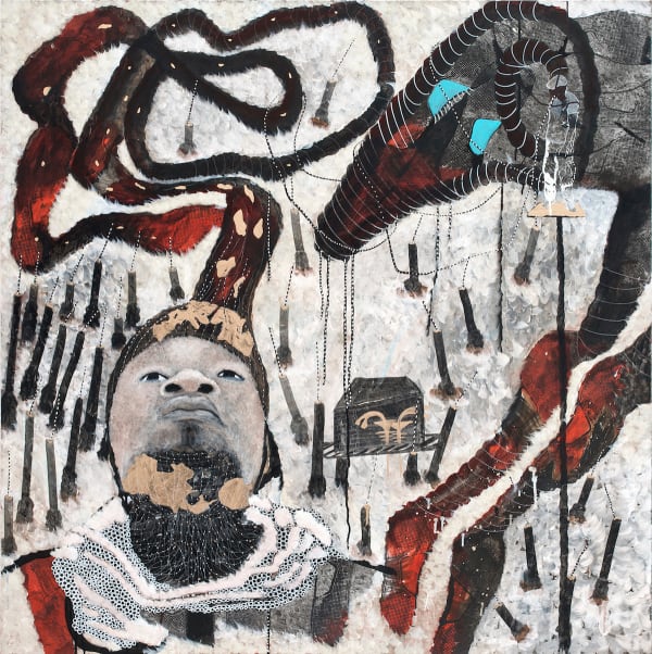 Omar Ba, Génèse 1-nature, 2021