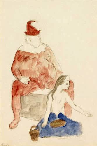 Pablo Picasso, Saltimbanque et Jeune Fille, 1905