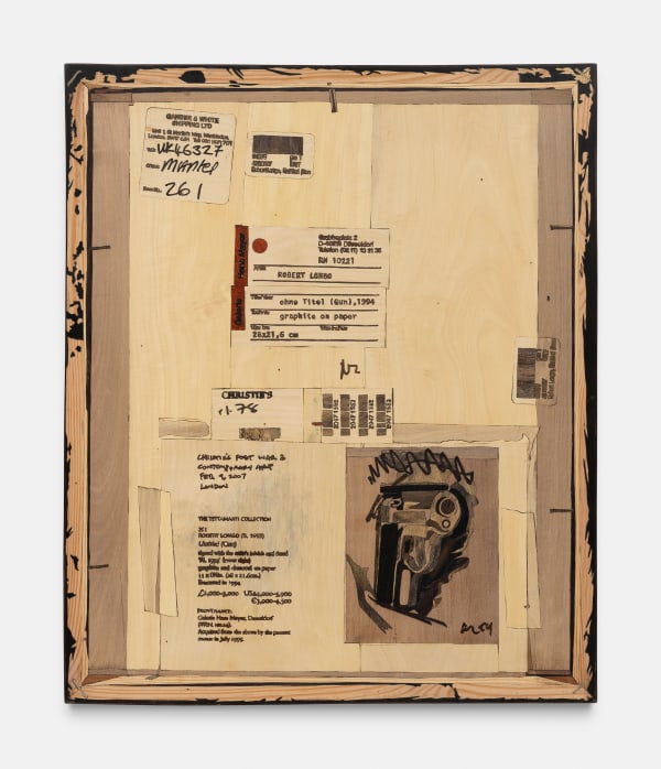 Michael Bühler-Rose, Verso (Robert Longo, Untitled (Gun) 1994, side), 2025