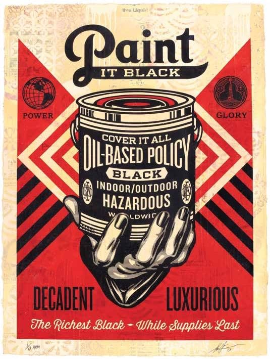 Shepard Fairey, Paint it Black, 2019