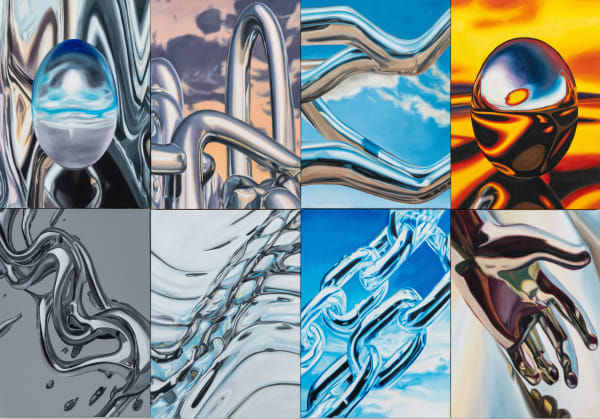 Felix von Dallwitz, Nothing takes the past away like the future (polyptych), 2024