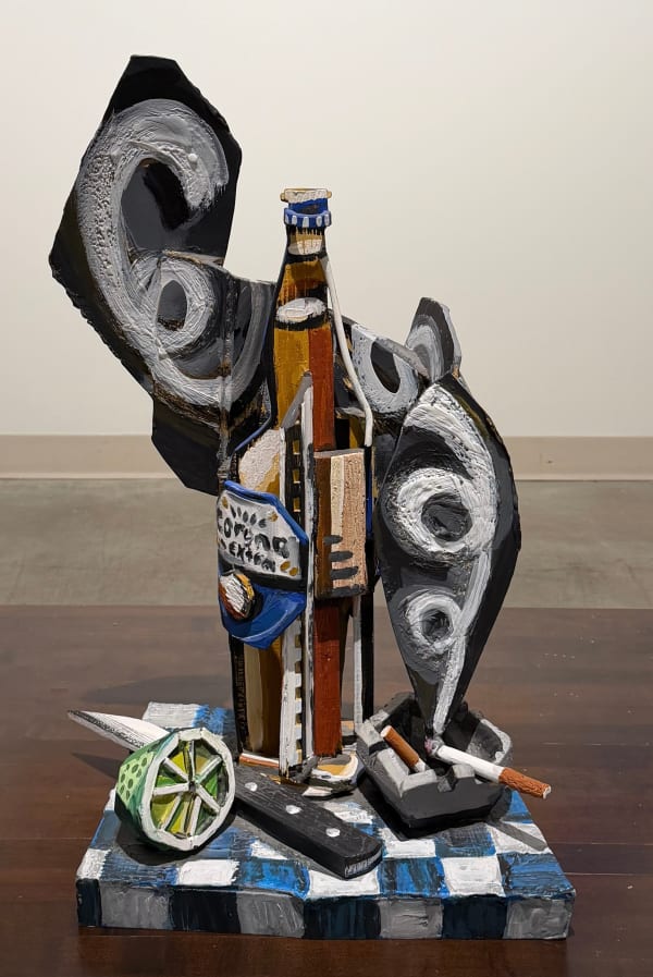 David Bates (b. 1952) Corona Still Life , 1997 Painted aluminum 27.5h by 19w by 12.5d