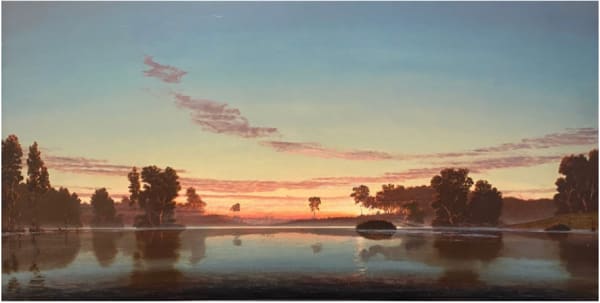 Stephen Hannock - Flooded River Above the Oxbow (Rose Horizon at Dawn), 1990