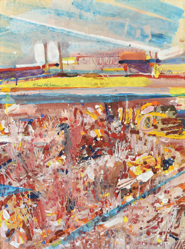 Roland Petersen, Jet Trail with Garden, 1960