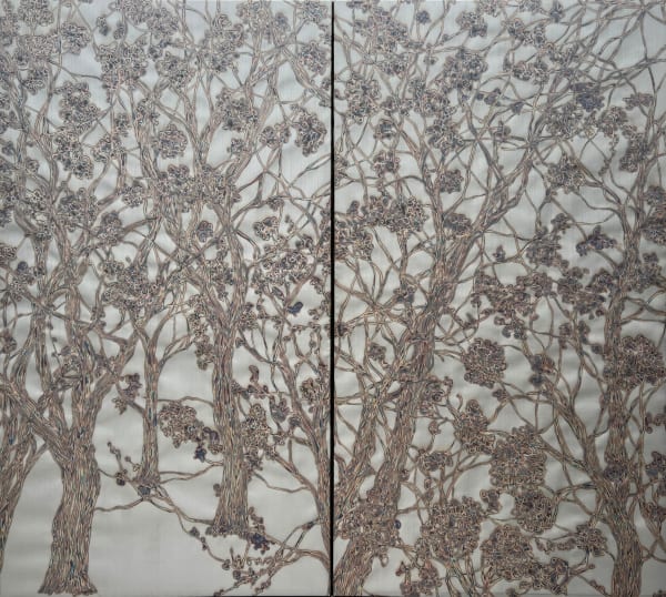 Mirang Wonne, Forest, Mist 7280-1 diptych