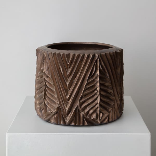 Bronze Carved Planter