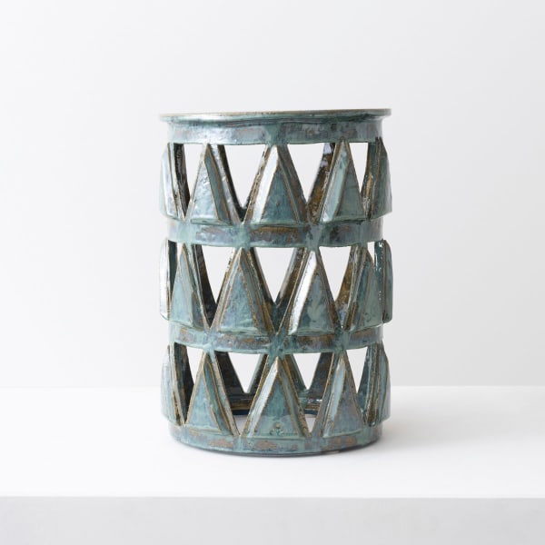 Christopher Maschinot Triangle Side Table Dia 13" x H 18 1/2"