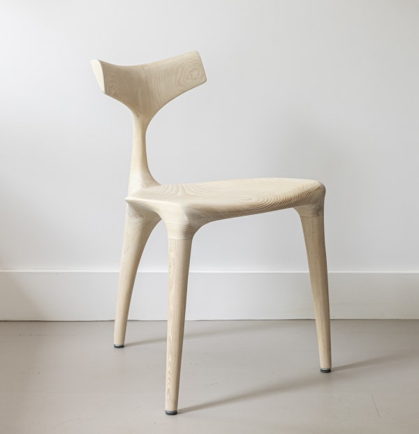 White Ash Triplex Chair