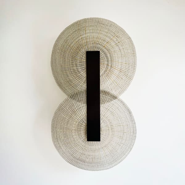 Double Natural Crin Wall Light