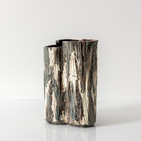 Asymmetrical Bark Vessel