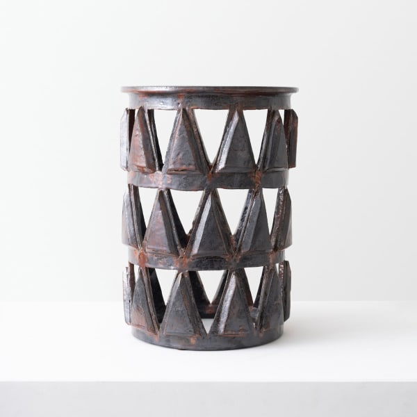Christopher Maschinot Triangle Side Table Dia 13" x H 18 1/2"