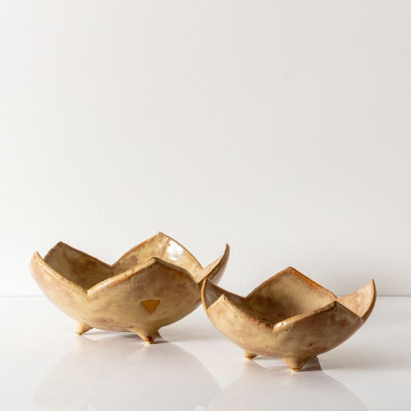 Creme Tulip Bowls