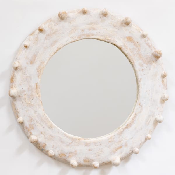 White Bubble Mirror