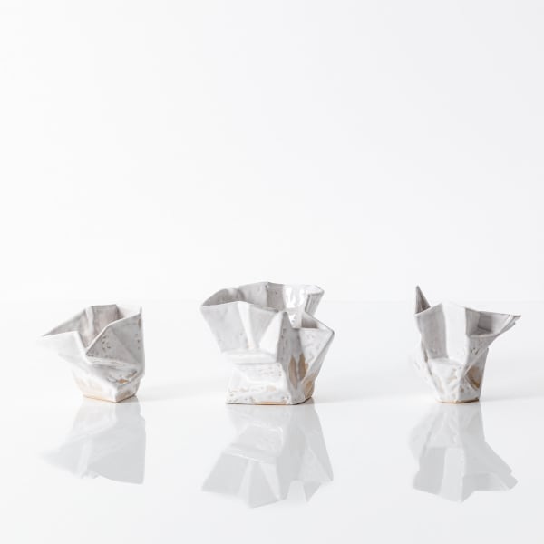 Trio of Mini Brutalist Vessels