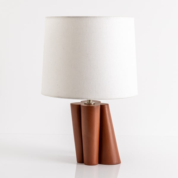 Small Stacked Lamp in Cognac
