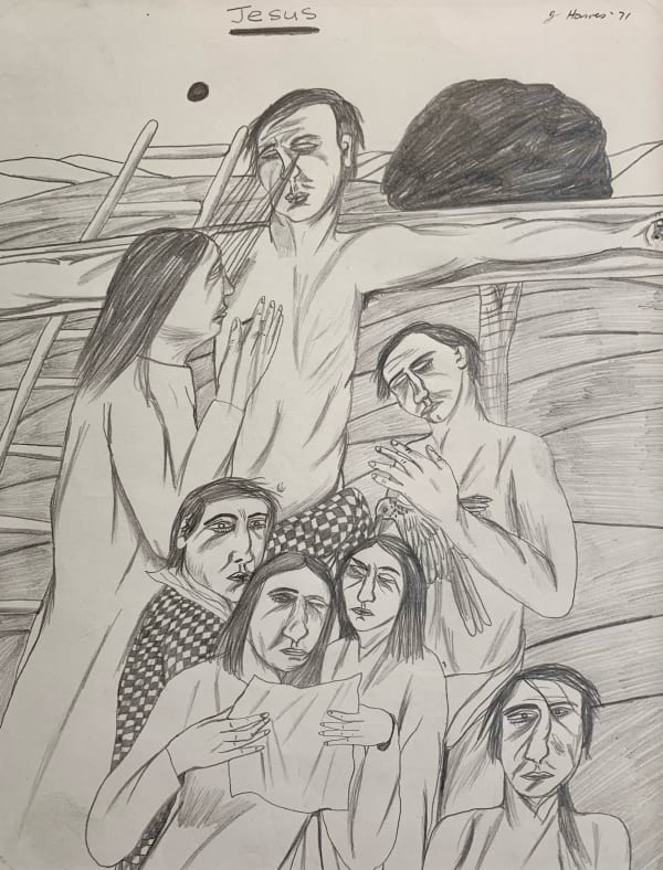 Jeffrey Harris, Deposition with Figures, 1971