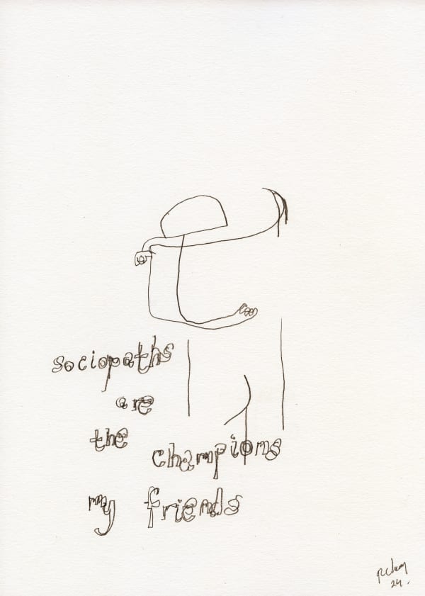 Rob Cherry, Sociopaths are the champions, 2024