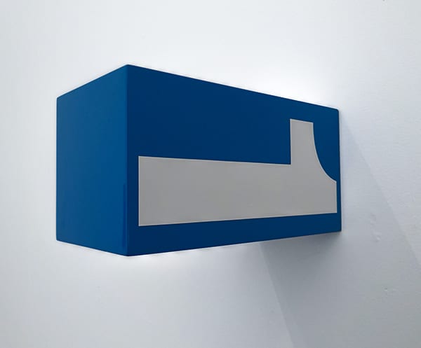 Anton Parsons, All the Time (White on Blue), 2013
