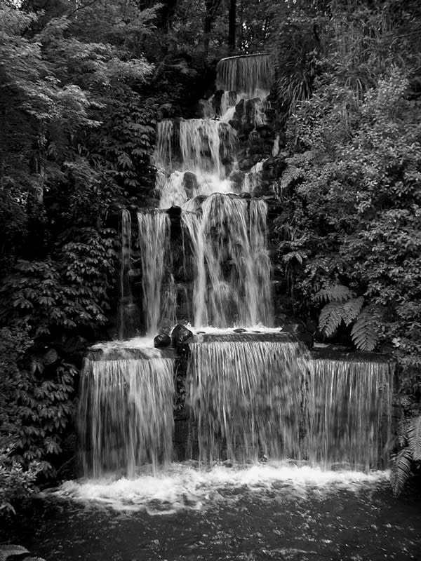 Peter Peryer, Waterfall, Pukekura Park, New Plymouth, 2002