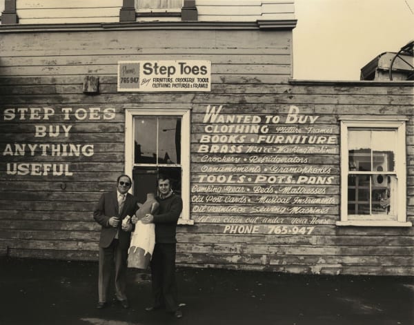 Robin Morrison, Billy and Wally of Step Toe’s second-hand shop, 1977