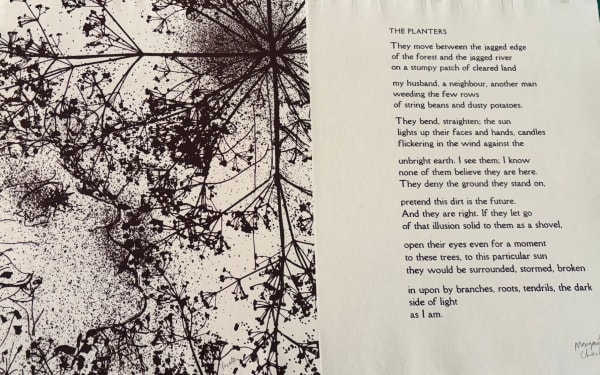 Charles Pachter THE PLANTERS “Artist Proof” Journals of Susanna Moodie individually signed by Margaret Atwood and Charles Pachter 18 1/2 x 30 in. 47 x 76.2 cm.