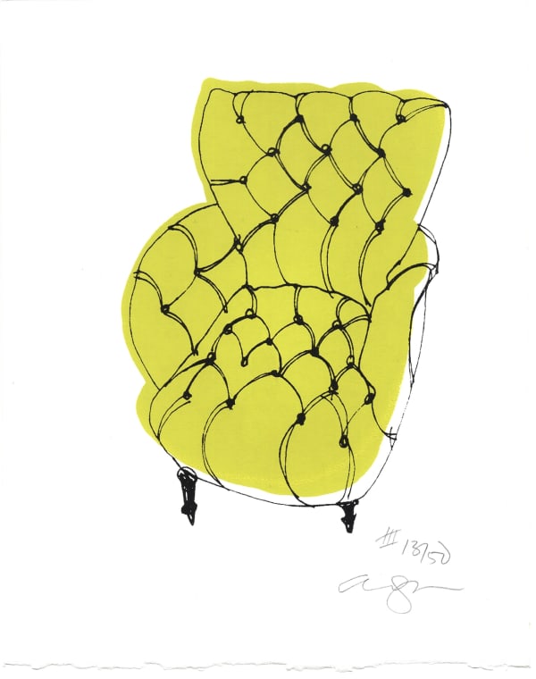 Alanna Cavanagh, Lime Slipper Chair