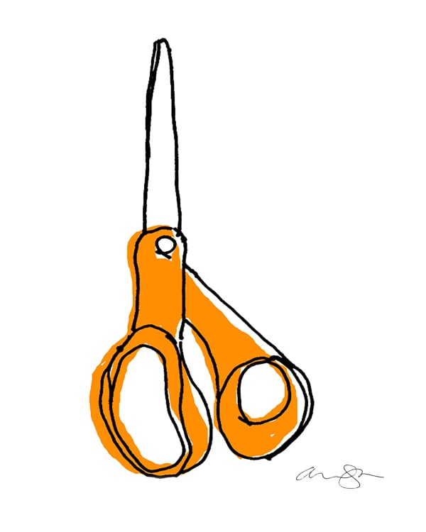 Alanna Cavanagh, Orange Scissors