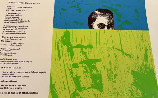 Charles Pachter THOUGHTS FROM UNDERGROUND “Artist Proof” Journals of Susanna Moodie individually signed by Margaret Atwood and Charles Pachter 18 1/2 x 30 in. 47 x 76.2 cm.