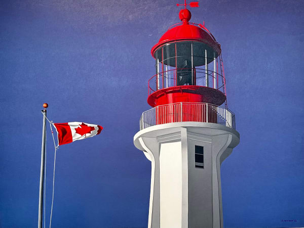 Jeanette Meehan - Lighthouse with Flag