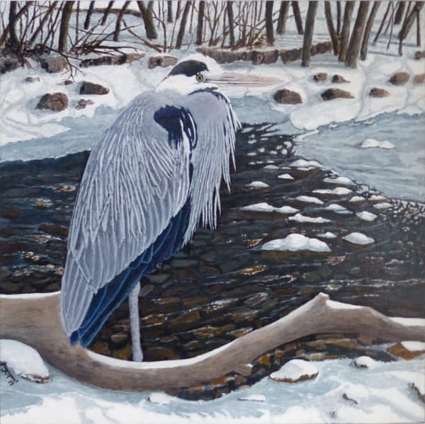 Jim Aplous, Early Arrival (Blue Heron)
