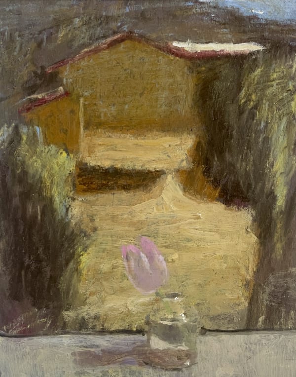 Sebastiain Espejo, Tulip with landscape painting, 2025