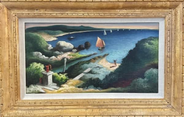 Thomas Hart Benton - Sailboats on the Pond (Jessie 9 Years Old), 1948