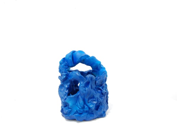 BEVERLY SEMMES, Blue Swirl Basket, 2017