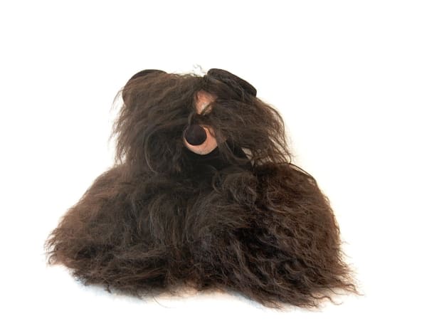 Brown faux fur figure