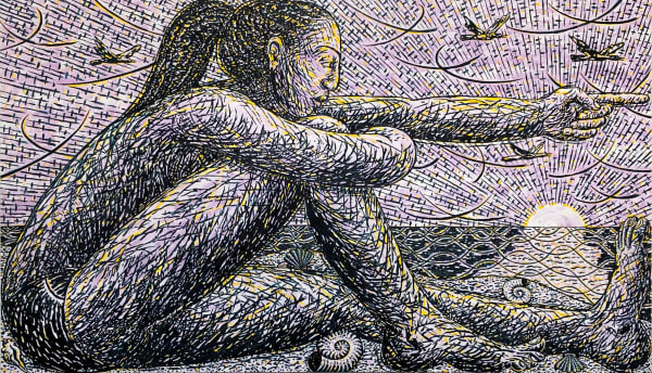 Woman with Birds, 2022
