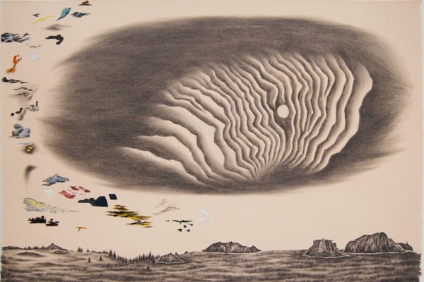 Moon and clouds in the valley, 1873, 2020