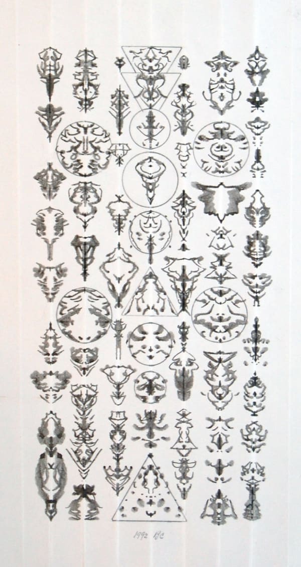 UNTITLED INKBLOT DRAWING, JULY 8, 1992 (CT1533), 1992