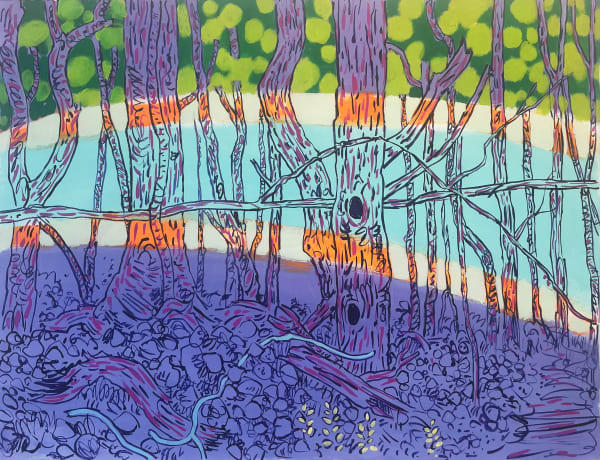 Study for Hidden Brook at Dusk, 2025
