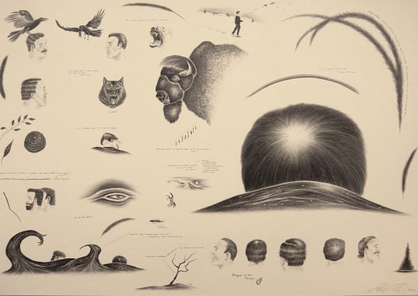 The World Without a Leopard (after The Masks of Daumier), 2022