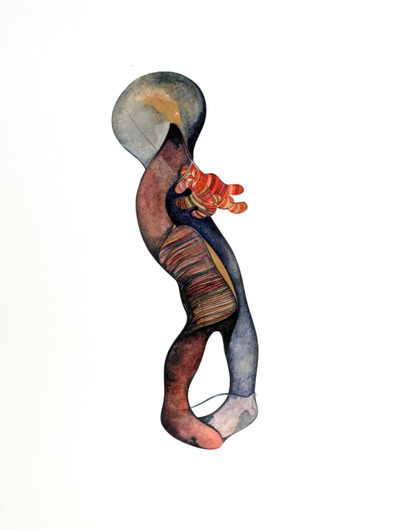 A figure drawn using natural pigments