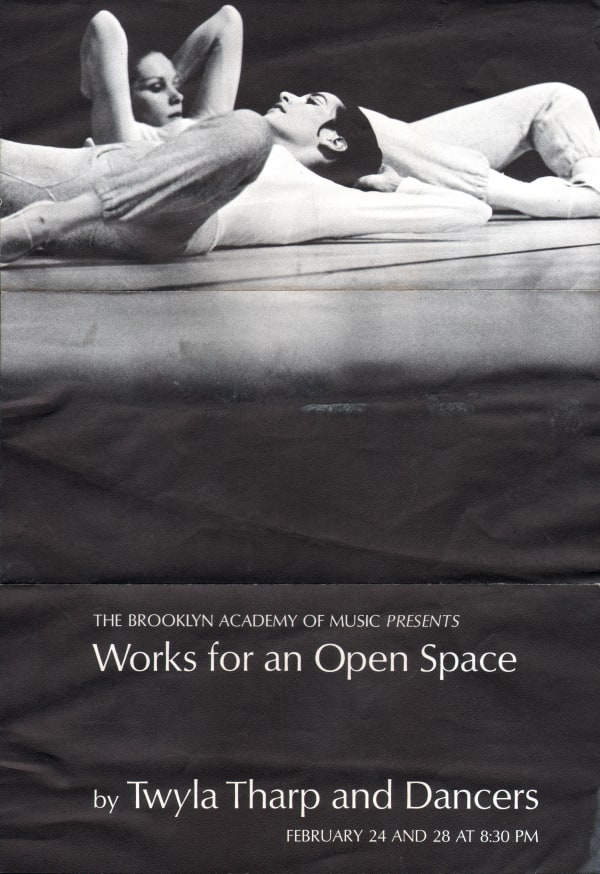 TWYLA THARP, SARA RUDNER, THERESA DICKINSON, MARGERY TUPPLING, GRACIELA FIGUEROA, ROSE MARIE WRIGHT, MIRIAM BURNS, ANNE DANOFF, NANCY LEWIS, The Brooklyn Academy of Music Presents Works for an Open Space, 19669