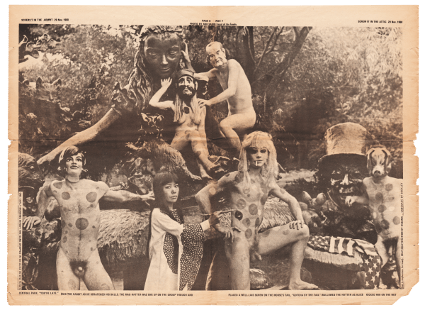 YAYOI KUSAMA, "Central Park Event,” in Screw: The Sex Review Vol. 1, No. 1, 1968