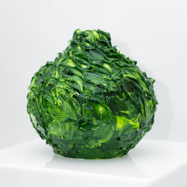 Vase (extra small, green 2), 2022 8 x 8 x 8 in 20.3 x 20.3 x 20.3 cm