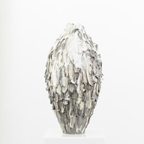 Susan Swartz, Vase (medium, gray 2), 2019
