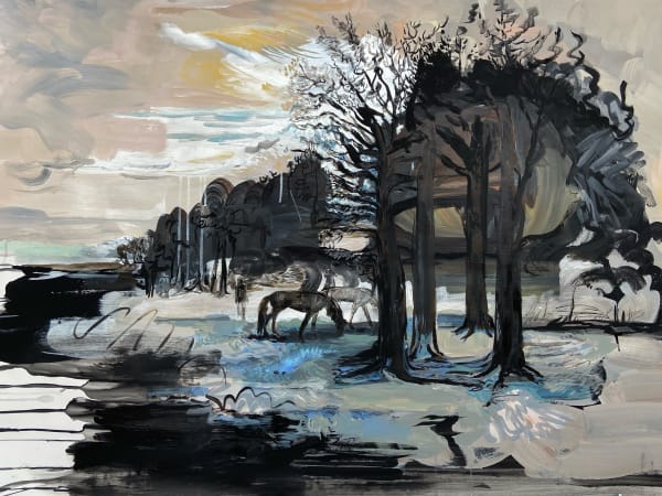 Fading Landscape (Reclining Man)